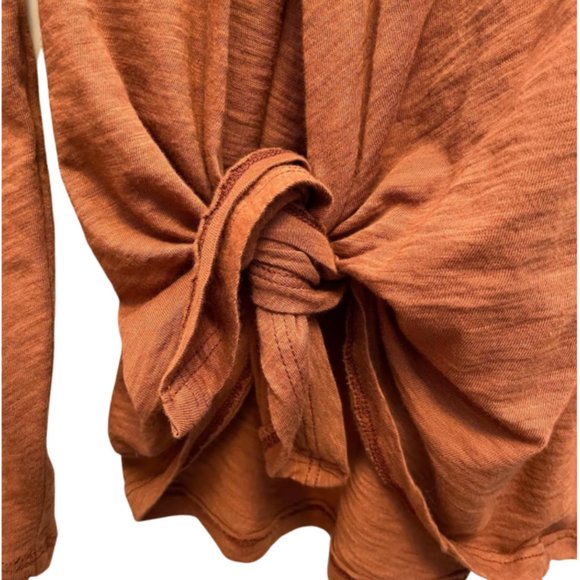 Stateside Long Sleeve Side Tie Top - Picture 2 of 5